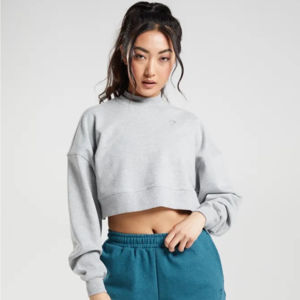 GYMSHARK Rest Day Cropped Sweatshirt